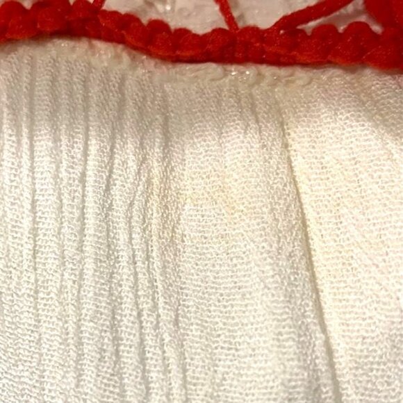 Eloquii Fit & Flare Pom Pom Lace Boho Gauze Dress Tie Plus 24 Curvy Fashionista - Picture 5 of 12